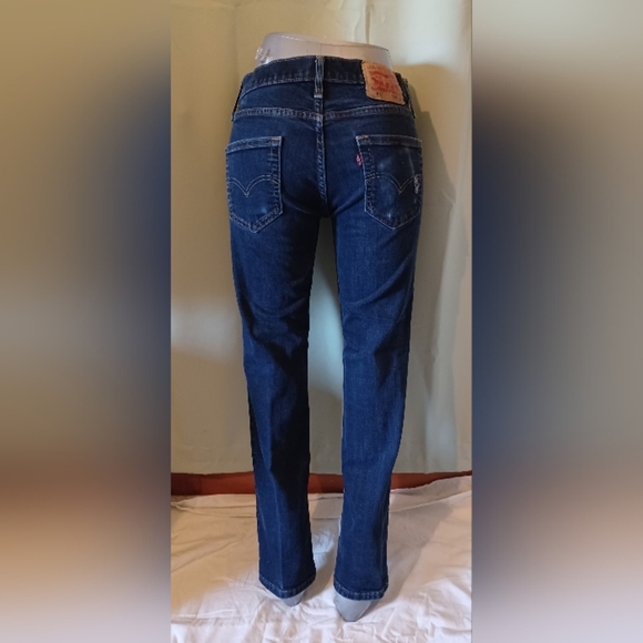 🍒 Levi's 511 Dark Wash Slim Fit Denim Jeans - Picture 1 of 9